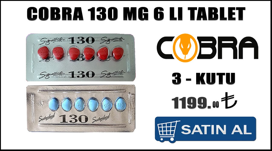 Cobra 130 mg hap kırmızı eczane fiyatı