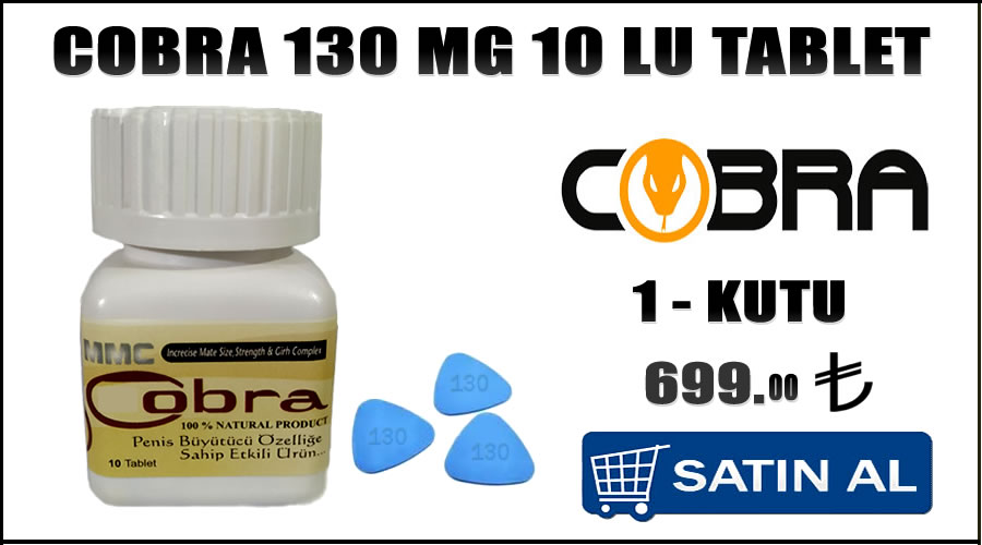 Cobra 130 mg 10 lu hapı satın al